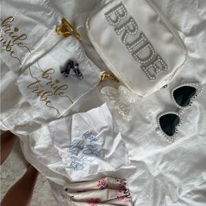 Bridal Accessories Set with Bride Pouch